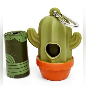Cactus🌵 Poop Bag Dog Holder- SoPhresh Waste Bag Dispenser. Includes 2 rolls!